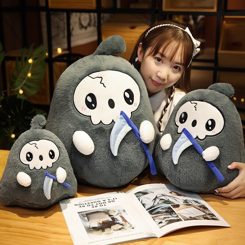 Siopsrl| Kawaii Grim Reaper & Ghost Halloween Plushies