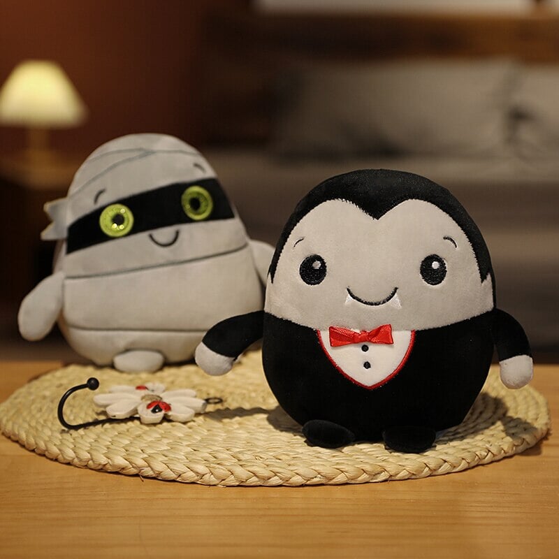 Siopsrl| Kawaii Skeleton Pumpkin Zombie Frankenstein Vampire Halloween Plushies