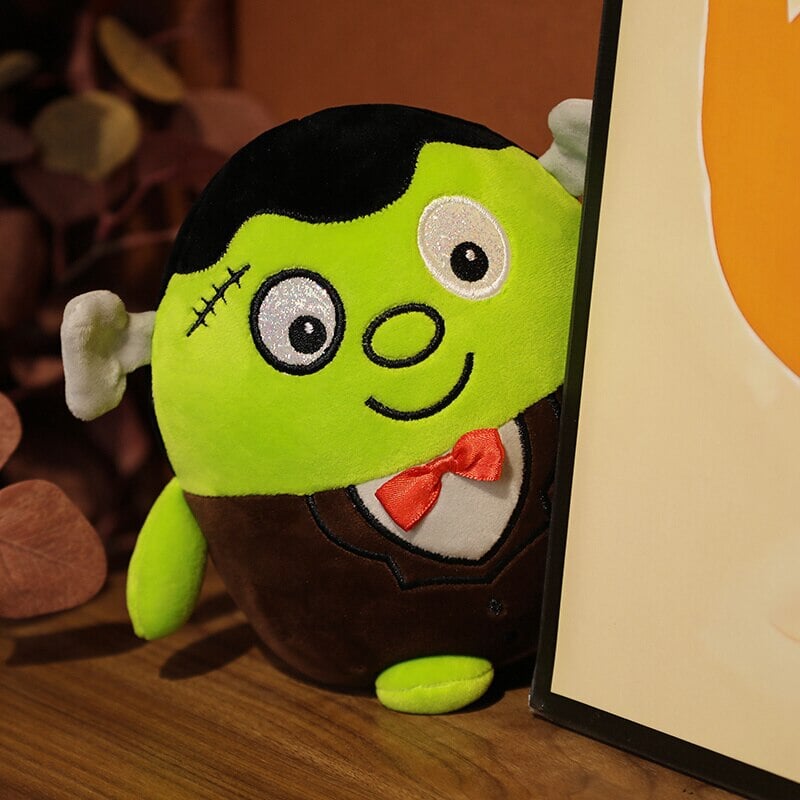 Siopsrl| Kawaii Skeleton Pumpkin Zombie Frankenstein Vampire Halloween Plushies