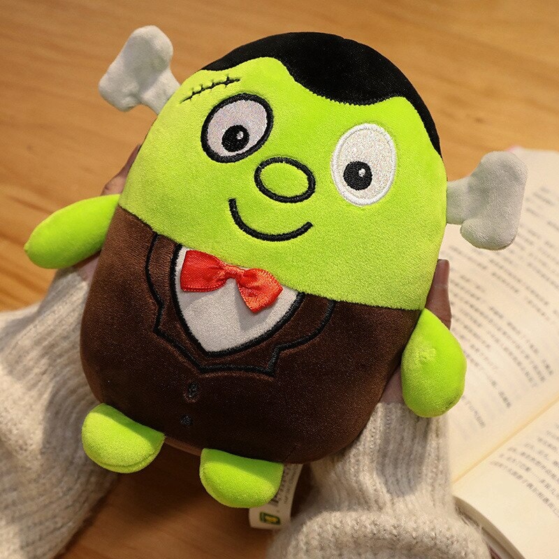 Siopsrl| Kawaii Skeleton Pumpkin Zombie Frankenstein Vampire Halloween Plushies
