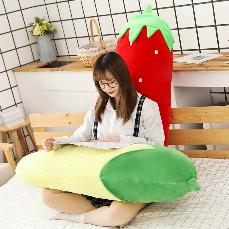 Siopsrl| Long Snuggly Vegetables Fruits Plushie Collection
