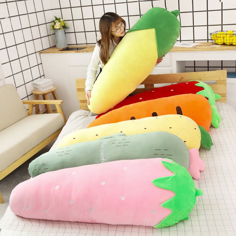 Siopsrl| Long Snuggly Vegetables Fruits Plushie Collection