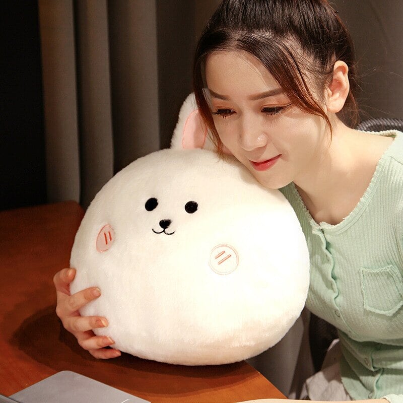Siopsrl| Round Cat Bunny Fox Pillow Plushie Collection