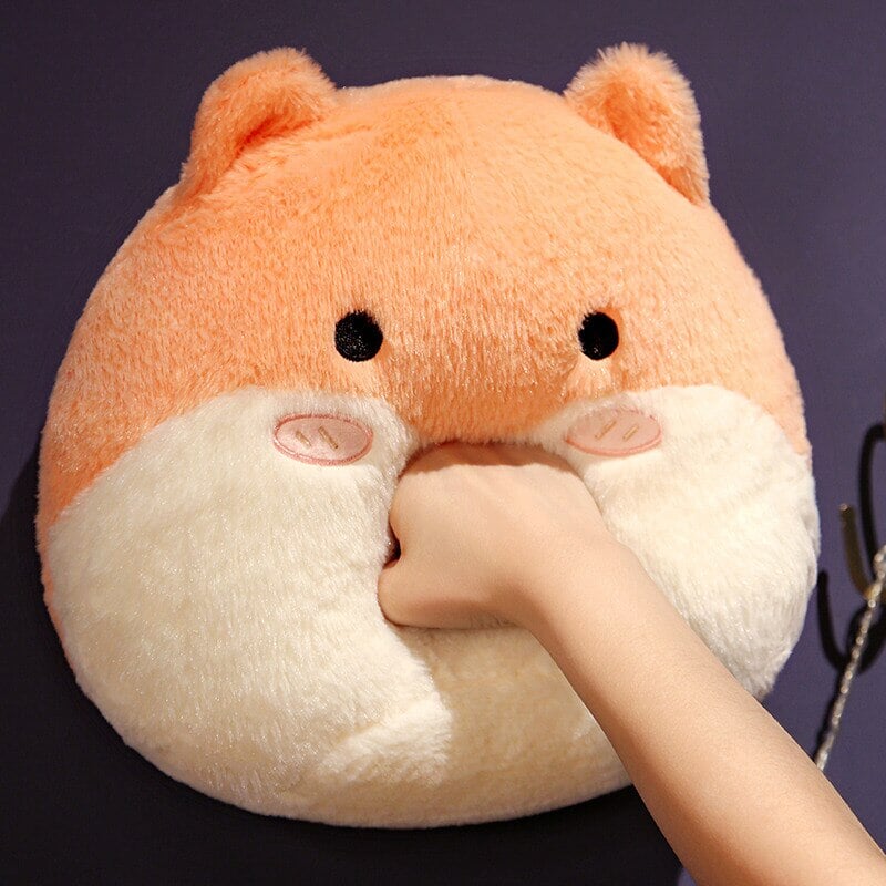 Siopsrl| Round Cat Bunny Fox Pillow Plushie Collection