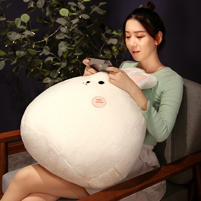 Siopsrl| Round Cat Bunny Fox Pillow Plushie Collection