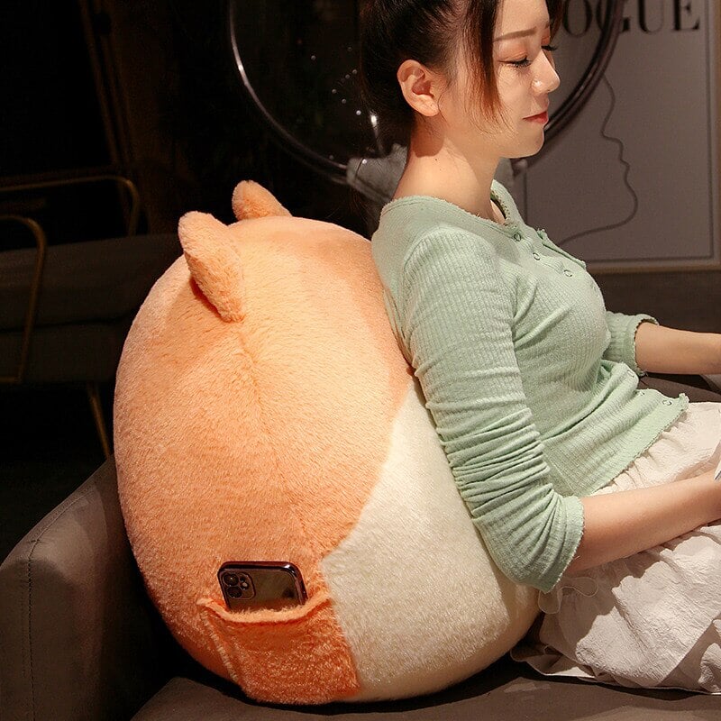 Siopsrl| Round Cat Bunny Fox Pillow Plushie Collection