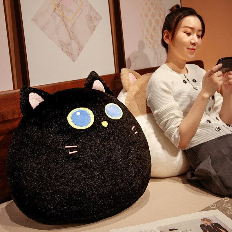 Siopsrl| Round Cat Bunny Fox Pillow Plushie Collection