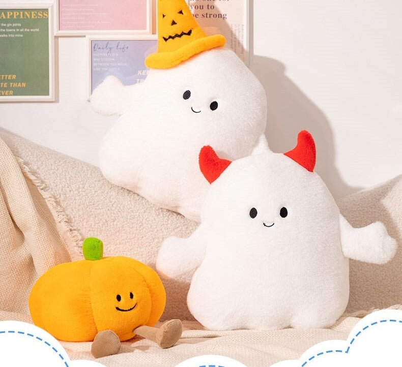 Siopsrl| Smiling Halloween Pumpkin Ghost Plush