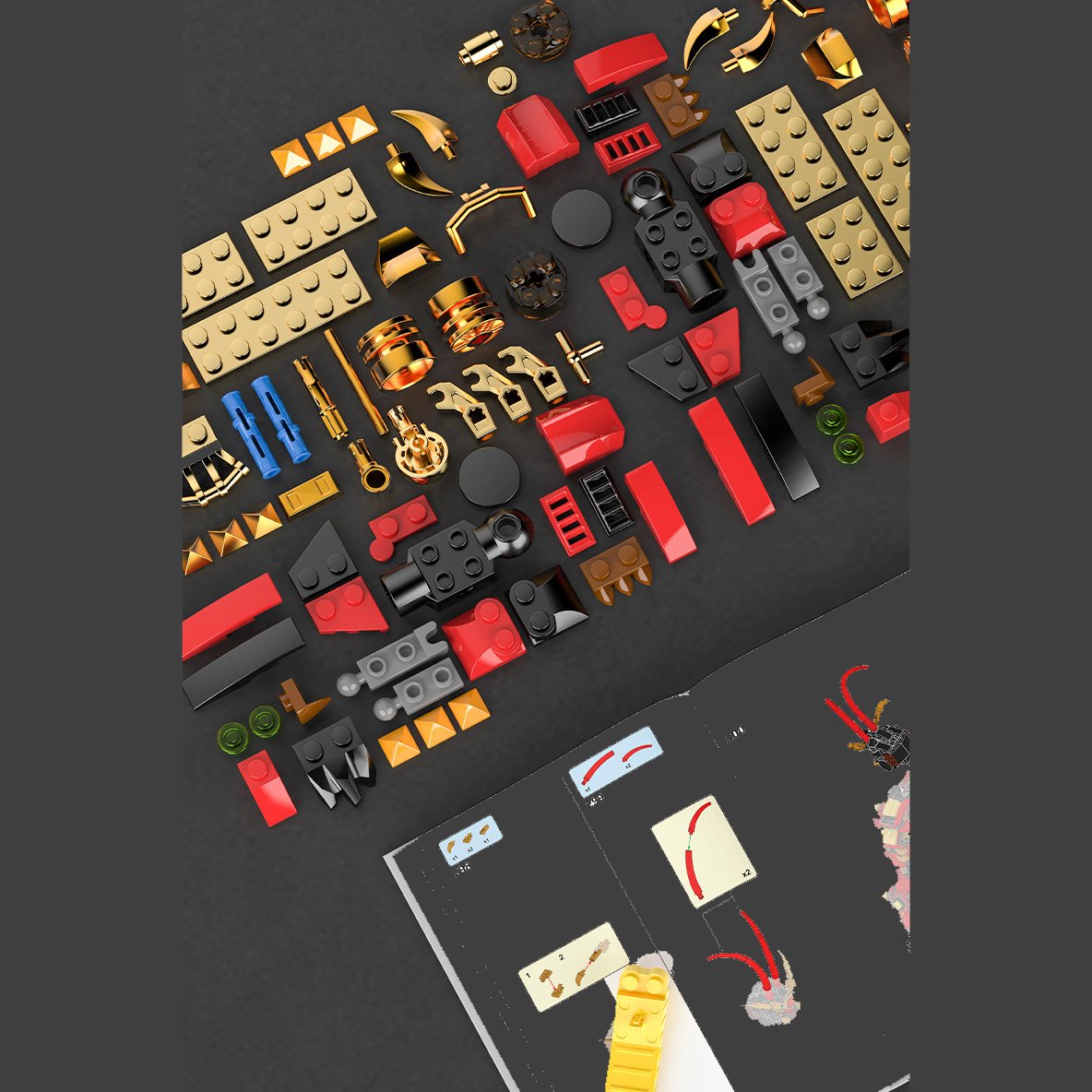 Siopsrl| The Great Monkey King Collection Dark Knight Sun Wukong Building Blocks