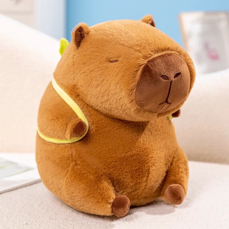 Siopsrl| The Kawaii Capybara with Mini Avocado Backpack Plushie