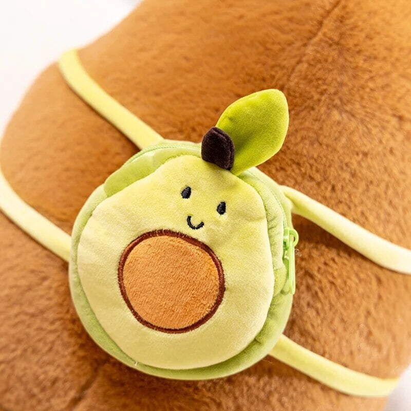 Siopsrl| The Kawaii Capybara with Mini Avocado Backpack Plushie