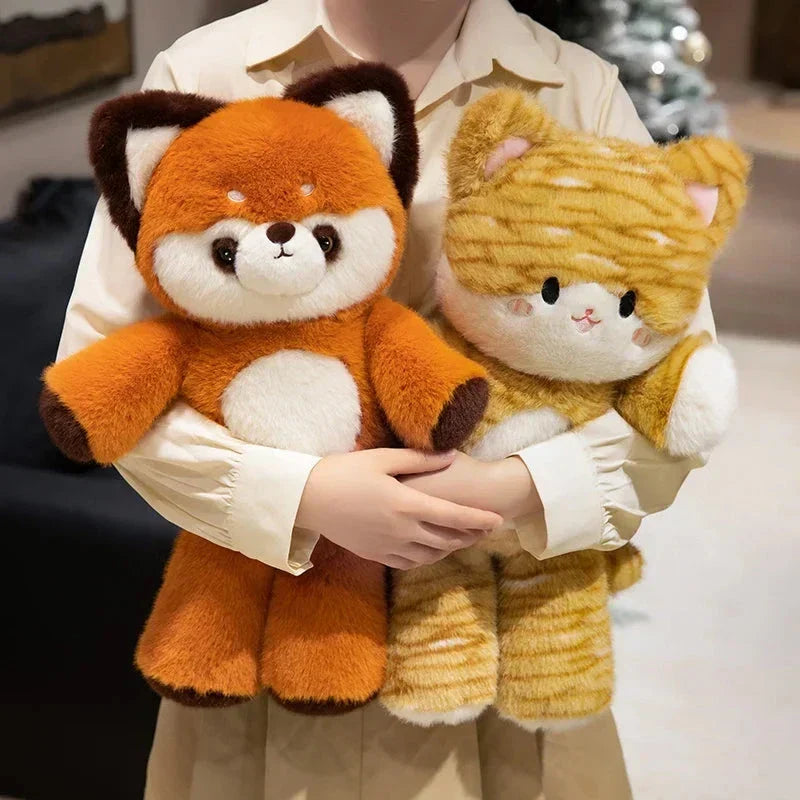 Siopsrl| Tomo & Mikan the Cat & Red Panda Plush Buddies