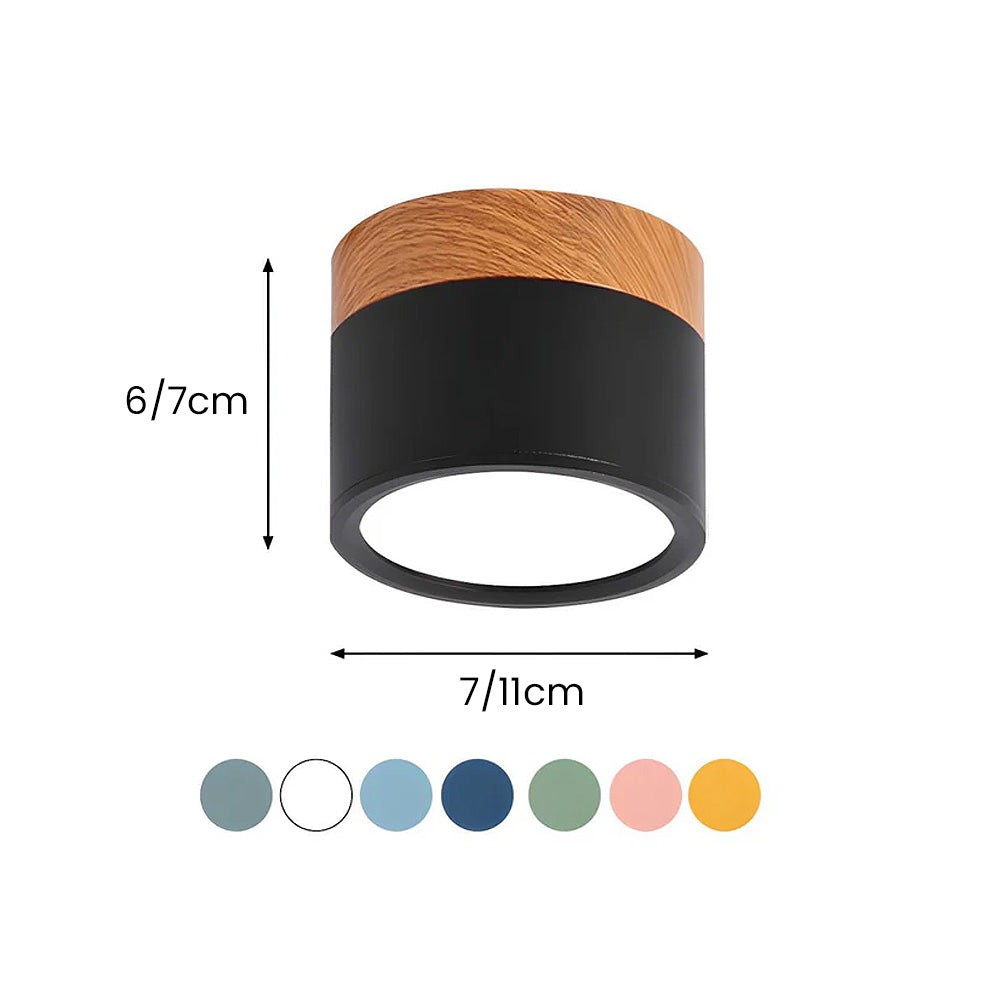 Siopsrl| LED Ceiling Light Modern Flush Mount Cylinder