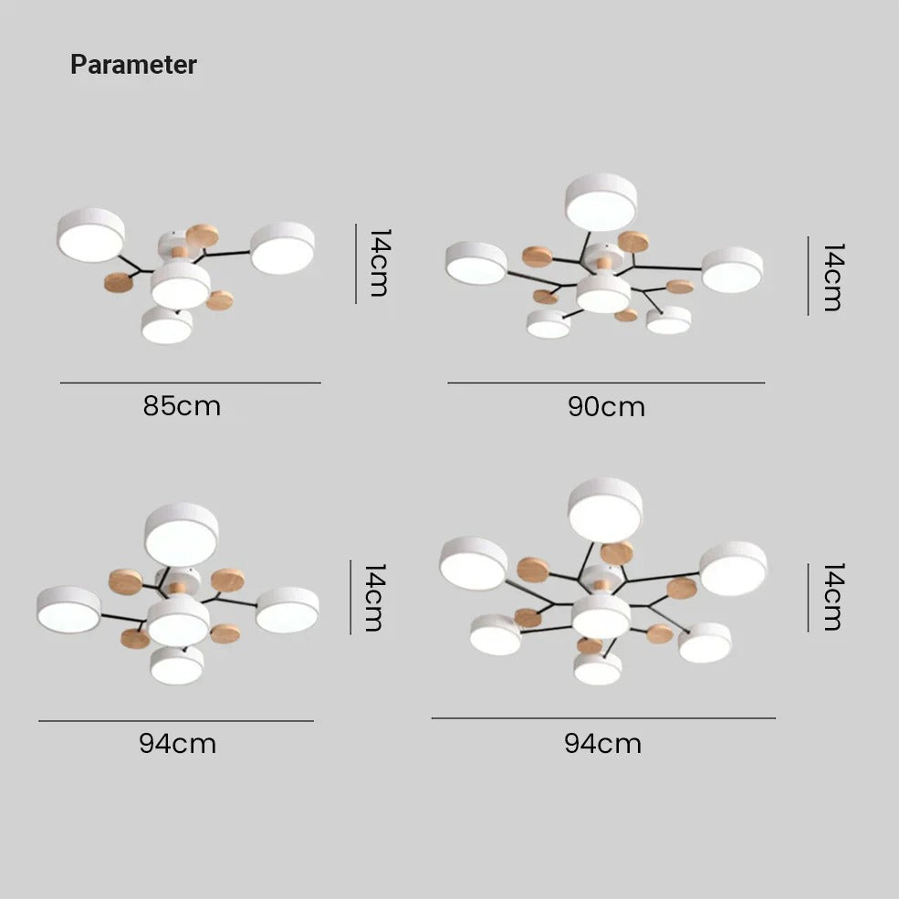 Siopsrl| Ceiling Light Modern LED Flush Mount Chandelier