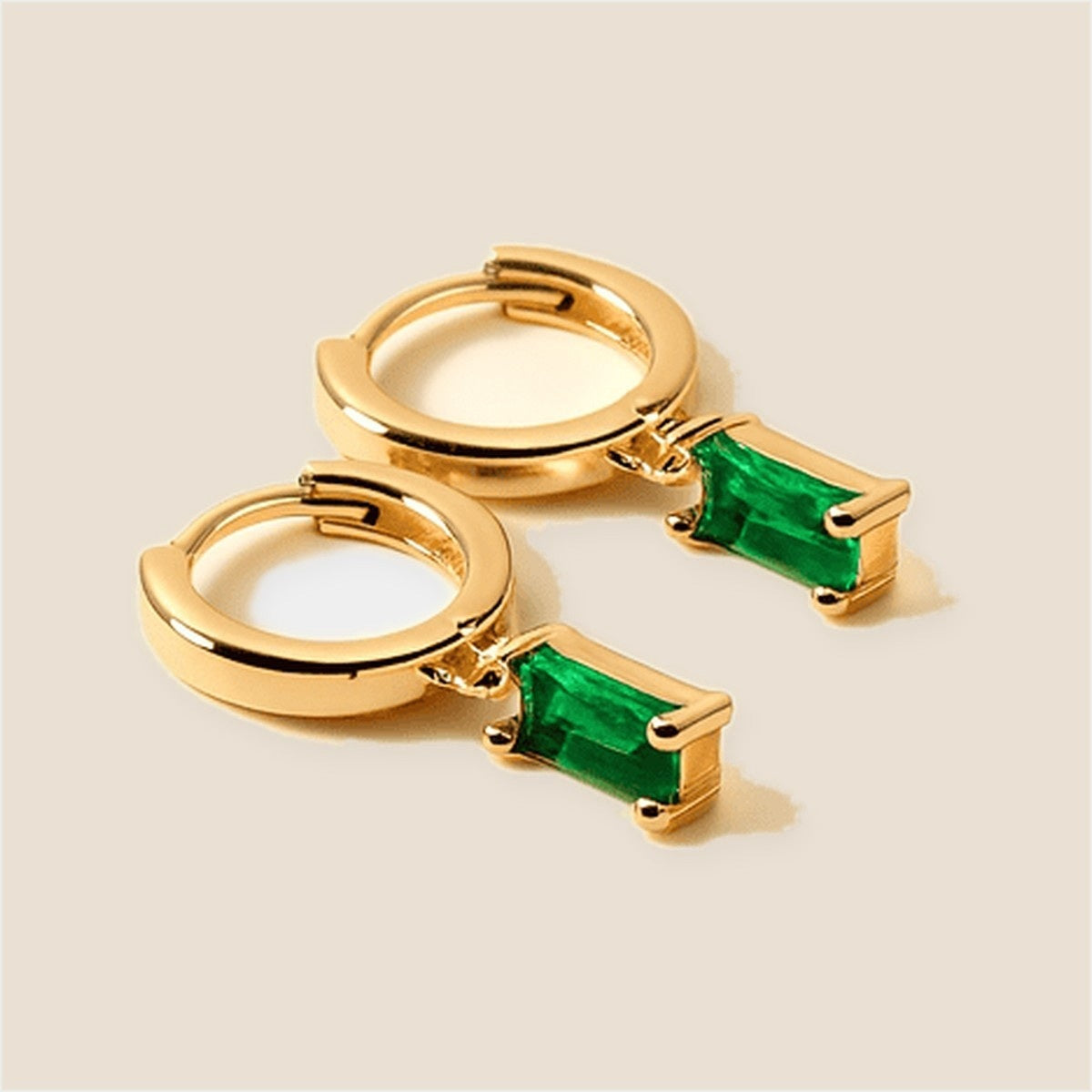 Bella Birthstone Huggies Earrings