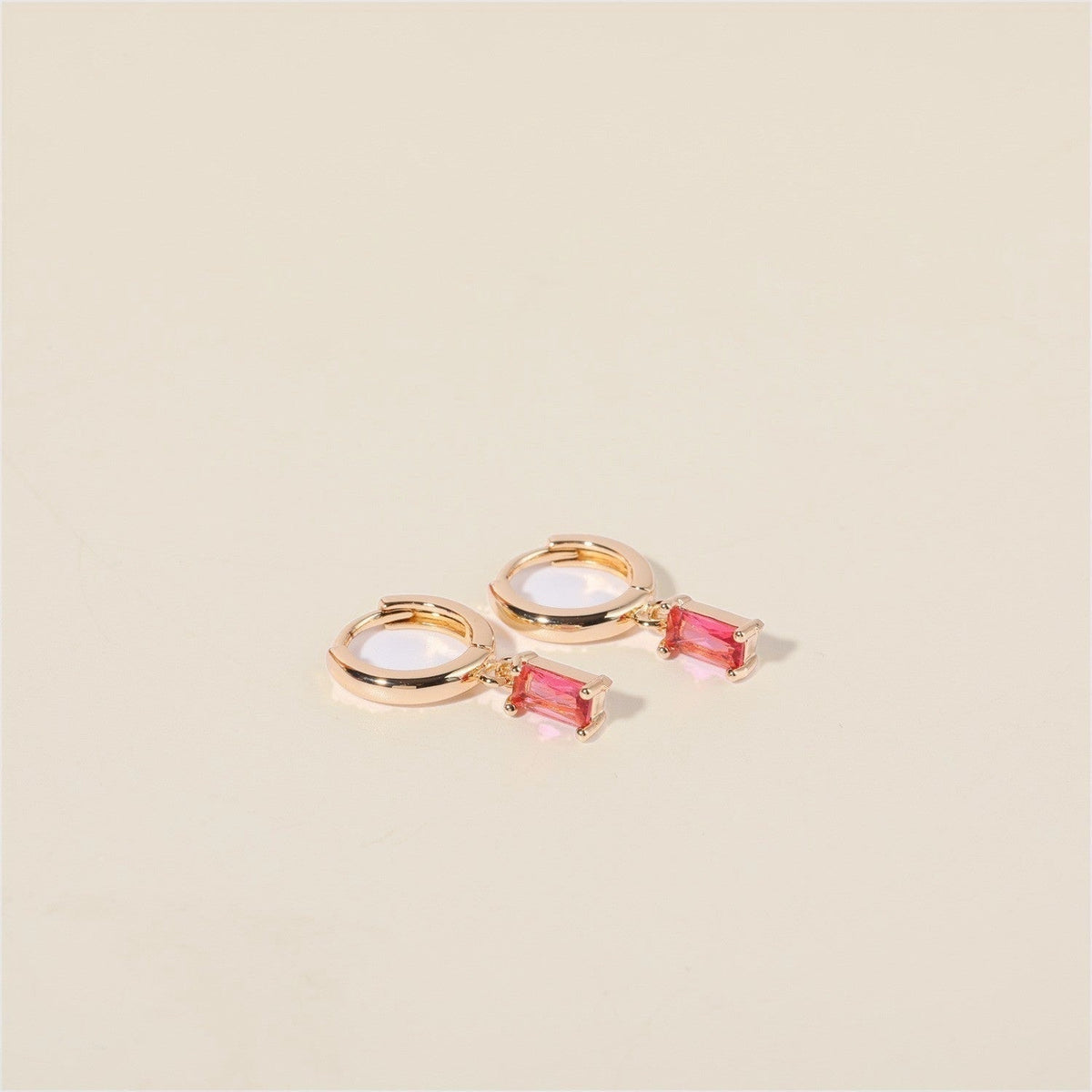 Bella Birthstone Huggies Earrings