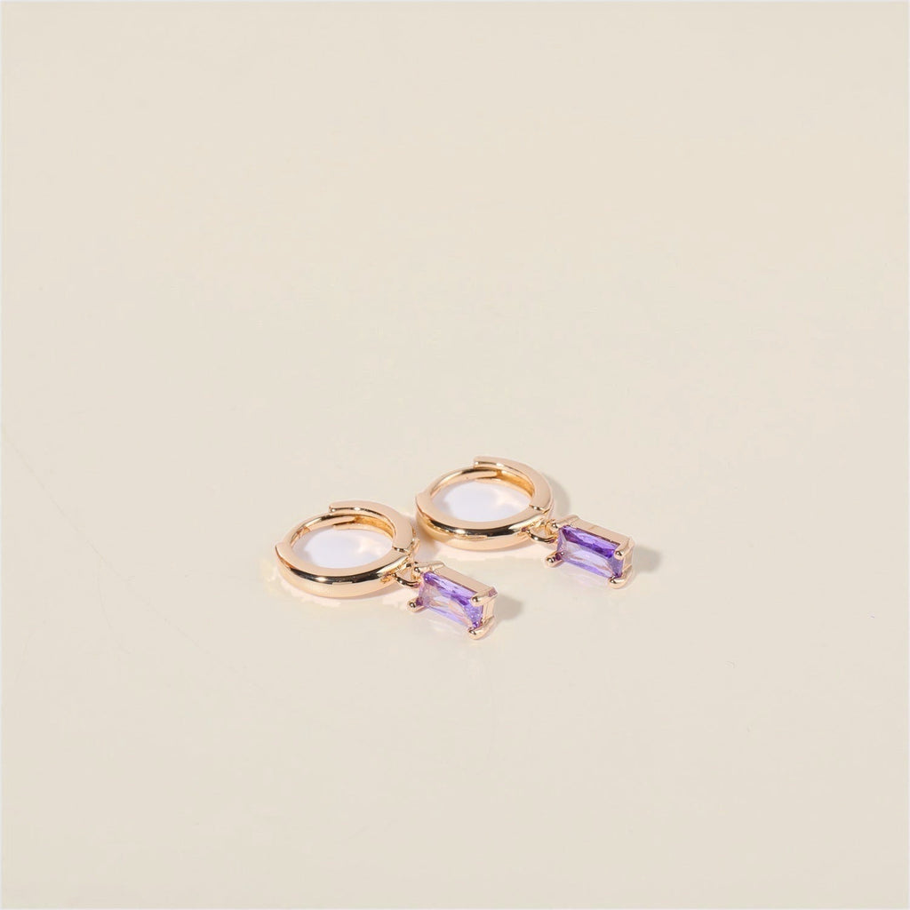 Bella Birthstone Huggies Earrings