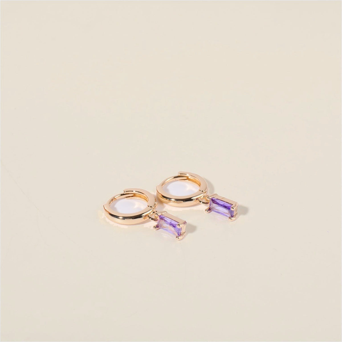 Bella Birthstone Huggies Earrings