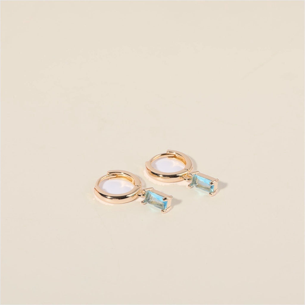 Bella Birthstone Huggies Earrings