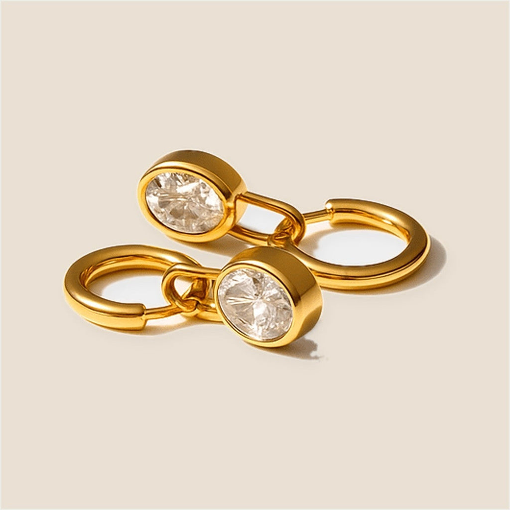 Diamond Lock Earrings