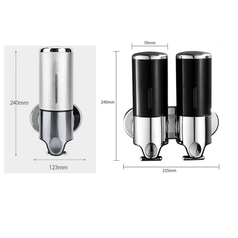 Siopsrl| Soap holder & dispenser Wall mounted Stainless steel Bathroom Shower soap dispenser pump