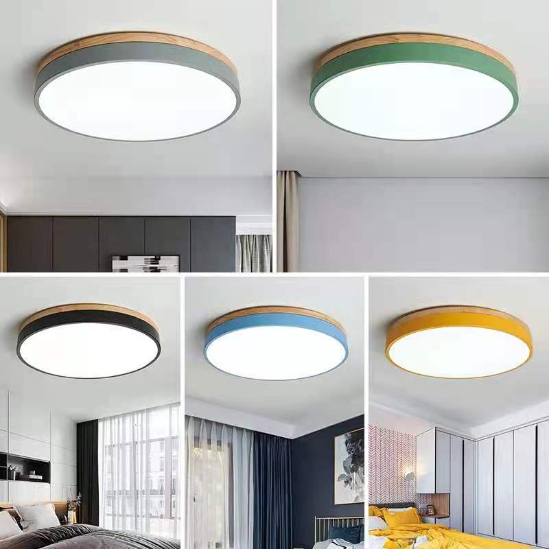 Siopsrl| Ceiling Light Modern Wood LED Flush Fitting