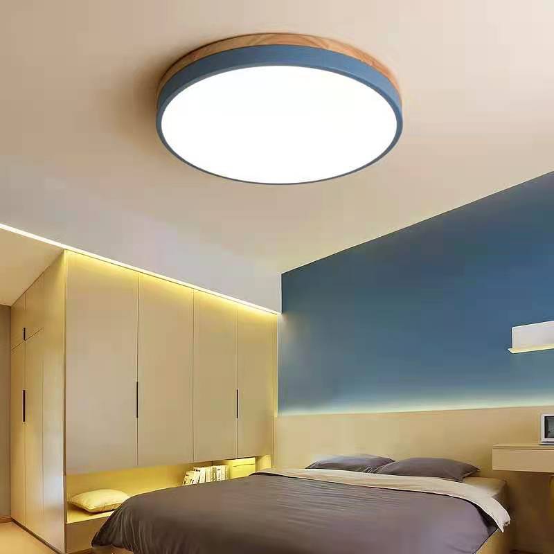 Siopsrl| Ceiling Light Modern Wood LED Flush Fitting