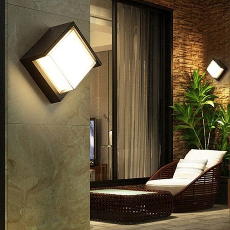 Siopsrl| Modern Outdoor LED Wall Light with Motion Sensor – Waterproof IP65 Security Lighting