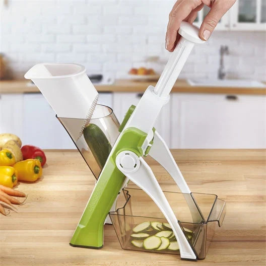 Siopsrl| Adjustable multifunctional vegetable cutter – Professional kitchen grater with collecting container