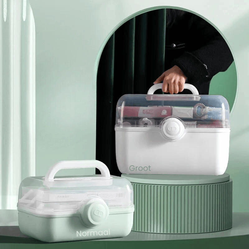 Siopsrl | MediSmart Pill Organiser – Compact Weekly Medicine Storage Box for Home & Travel