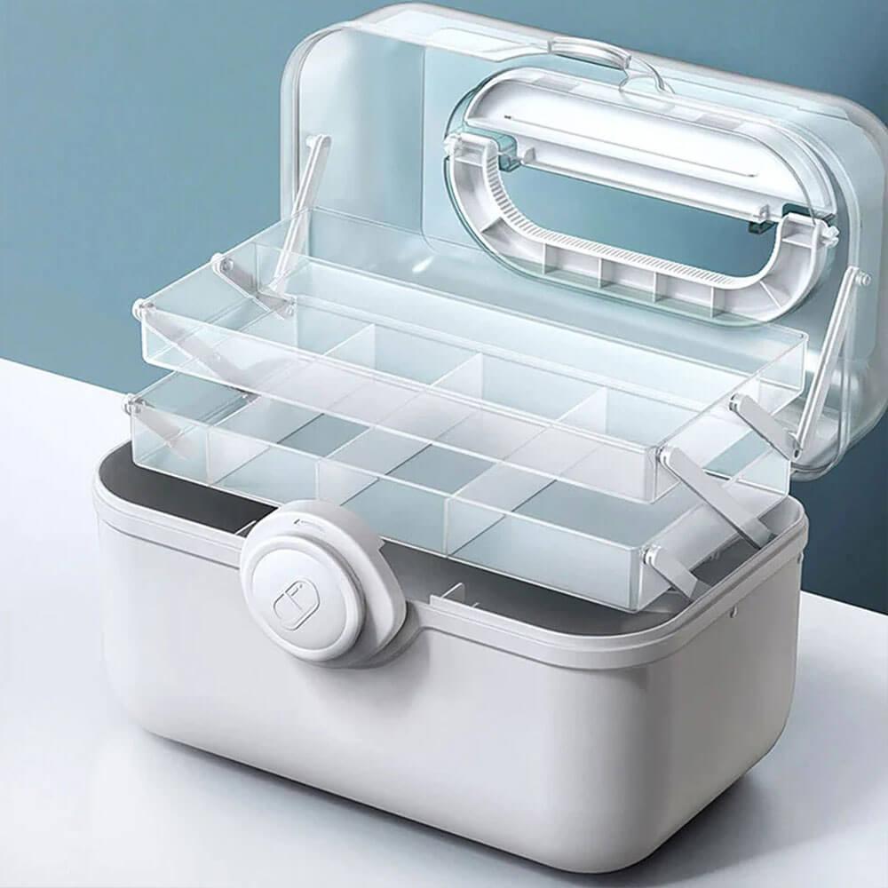 Siopsrl | MediSmart Pill Organiser – Compact Weekly Medicine Storage Box for Home & Travel