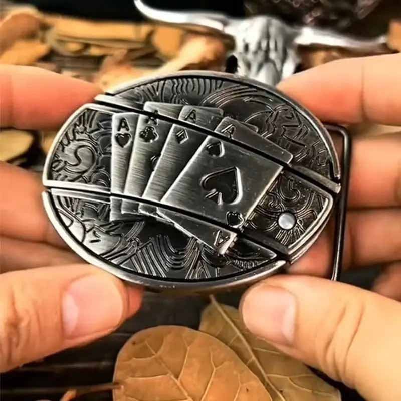 Siopsrl| Metal Oval Cowboys Belt Buckle
