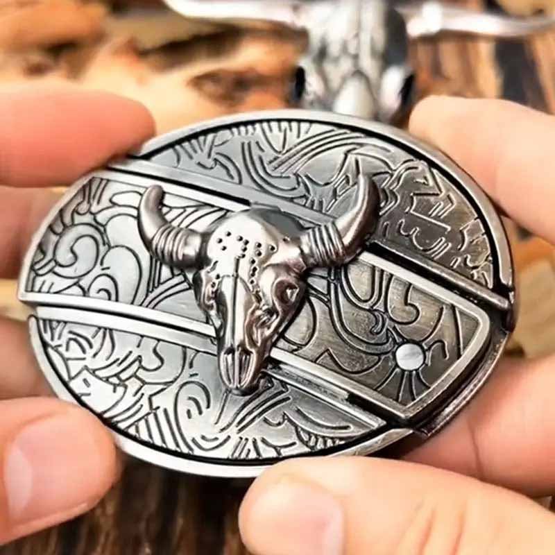 Siopsrl| Metal Oval Cowboys Belt Buckle