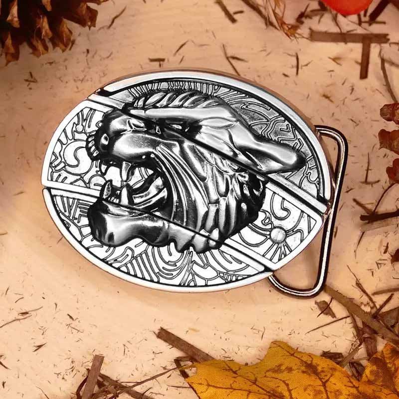 Siopsrl| Metal Oval Cowboys Belt Buckle
