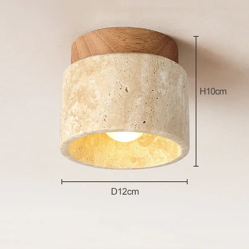 Siopsrl| Ceiling Light Marble Wood Modern Minimalist Lamp