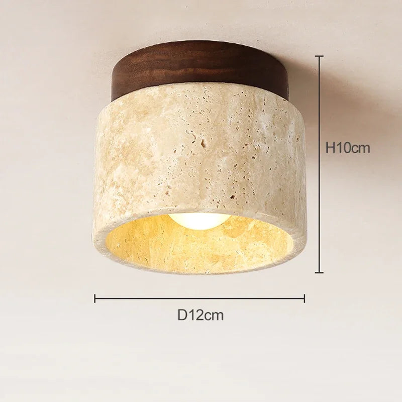 Siopsrl| Ceiling Light Marble Wood Modern Minimalist Lamp