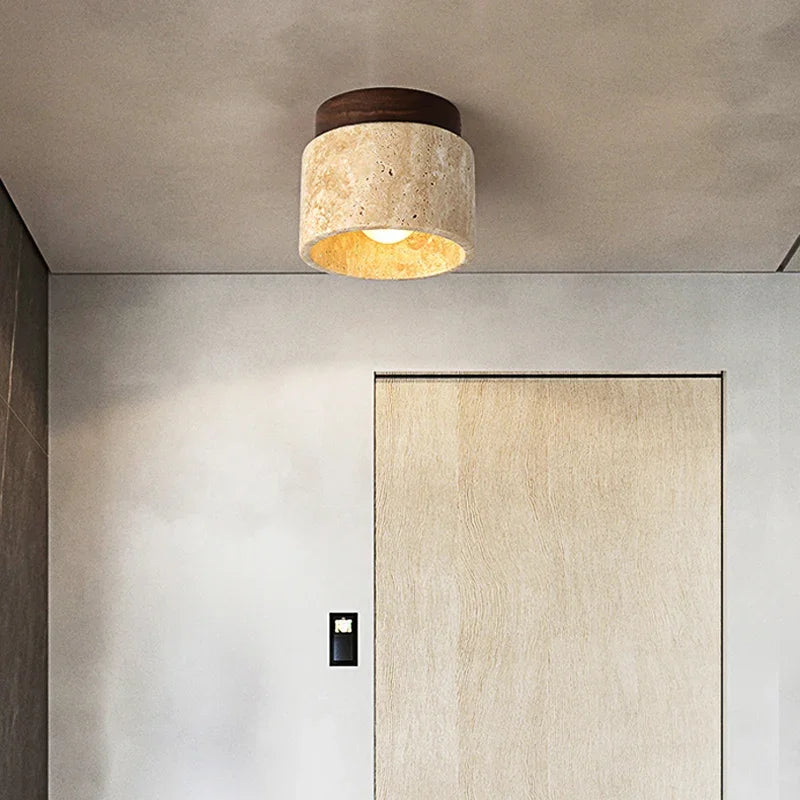 Siopsrl| Ceiling Light Marble Wood Modern Minimalist Lamp