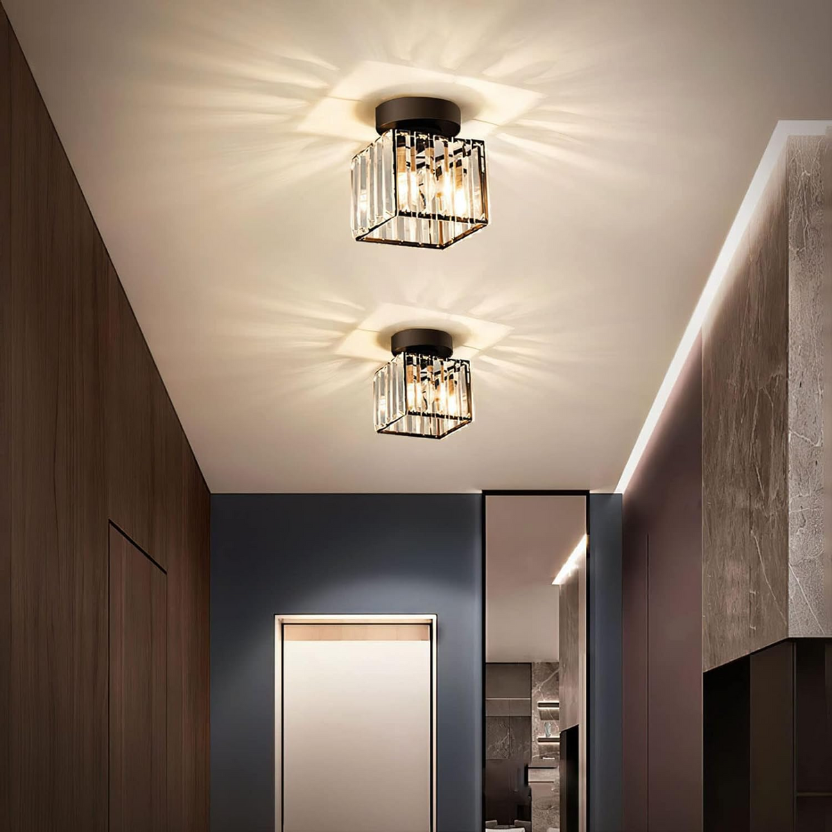 Siopsrl| Modern Crystal Ceiling Light - CrystalGlow
