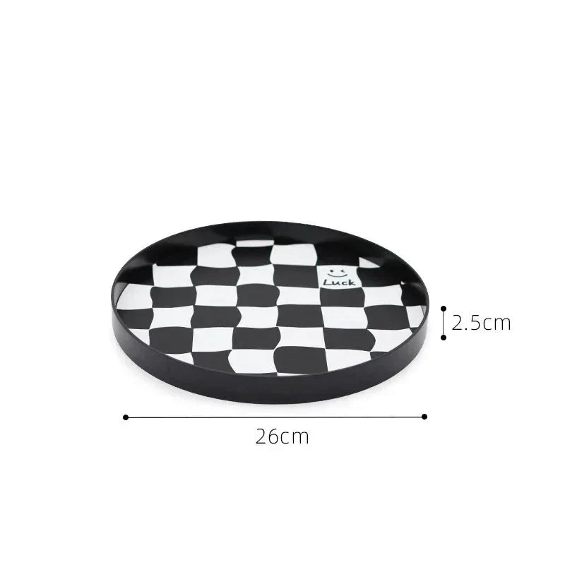 Siopsrl| Monochrome Chessboard Storage Tray