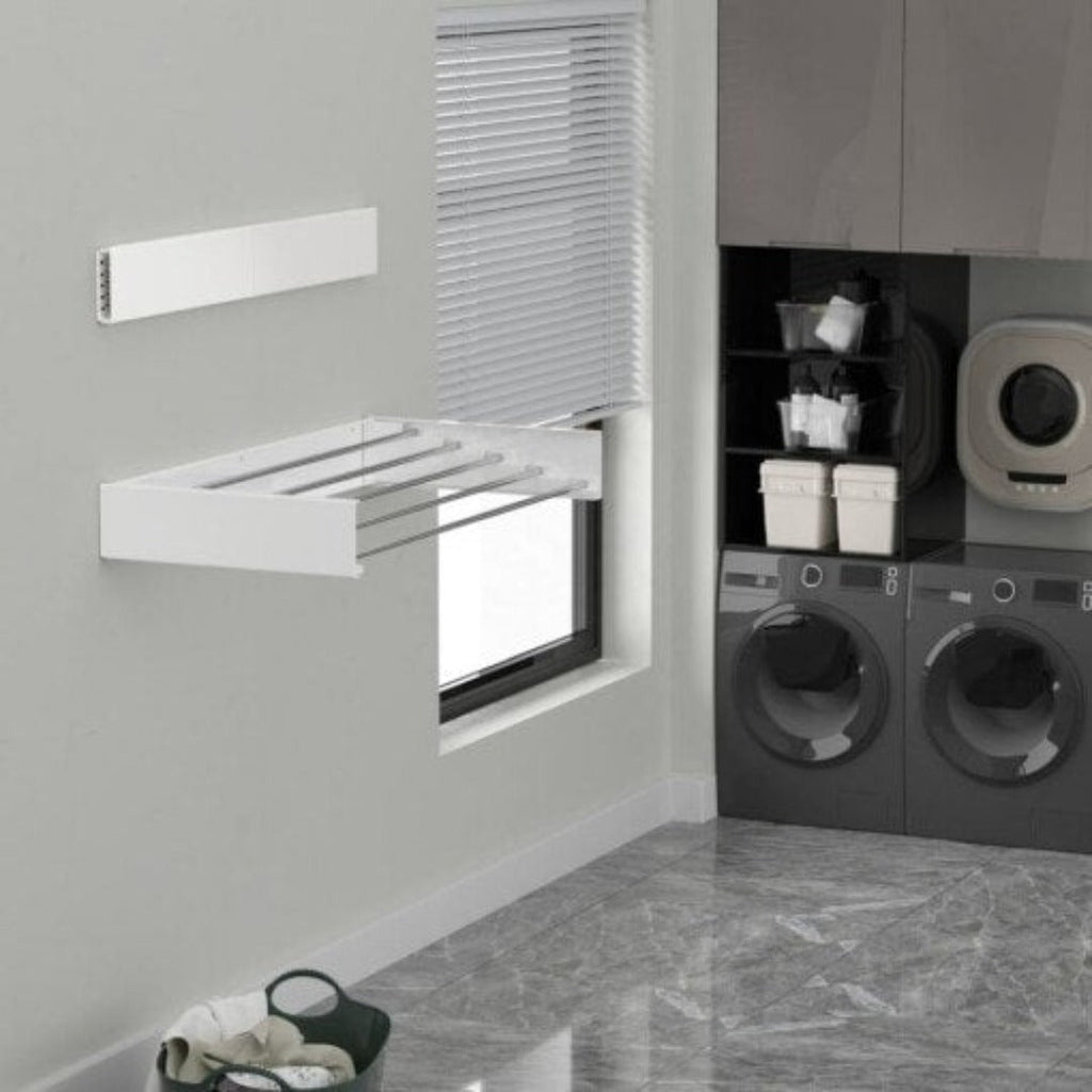 Siopsrl| AetherDry™ | Foldable Wall-Mounted Drying Rack | Space-Saving Laundry Solution for Efficient Drying in Small Spaces