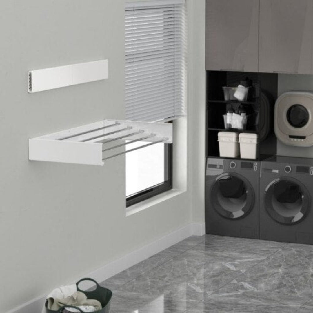 Siopsrl| AetherDry™ | Foldable Wall-Mounted Drying Rack | Space-Saving Laundry Solution for Efficient Drying in Small Spaces