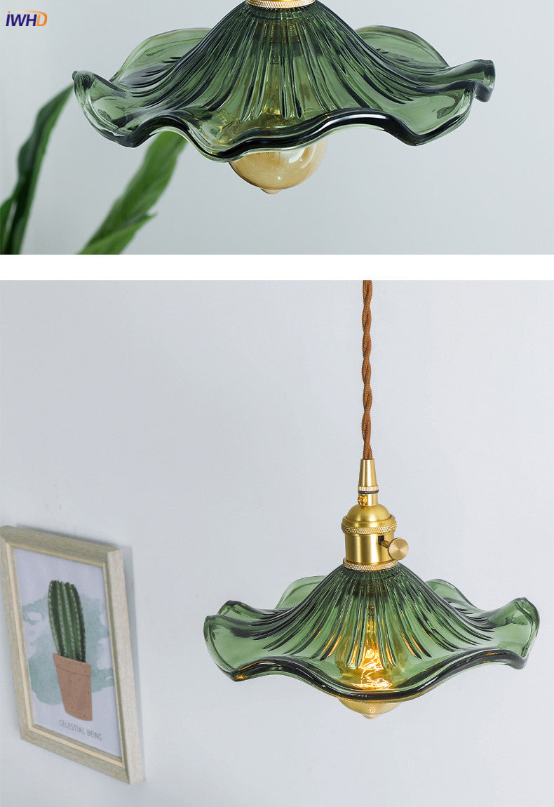 Siopsrl| NORDIC DESIGN LED HANGING LAMP | COLOURED GLASS & COPPER LIGHTING FOR BEDROOM, LIVING ROOM & BAR