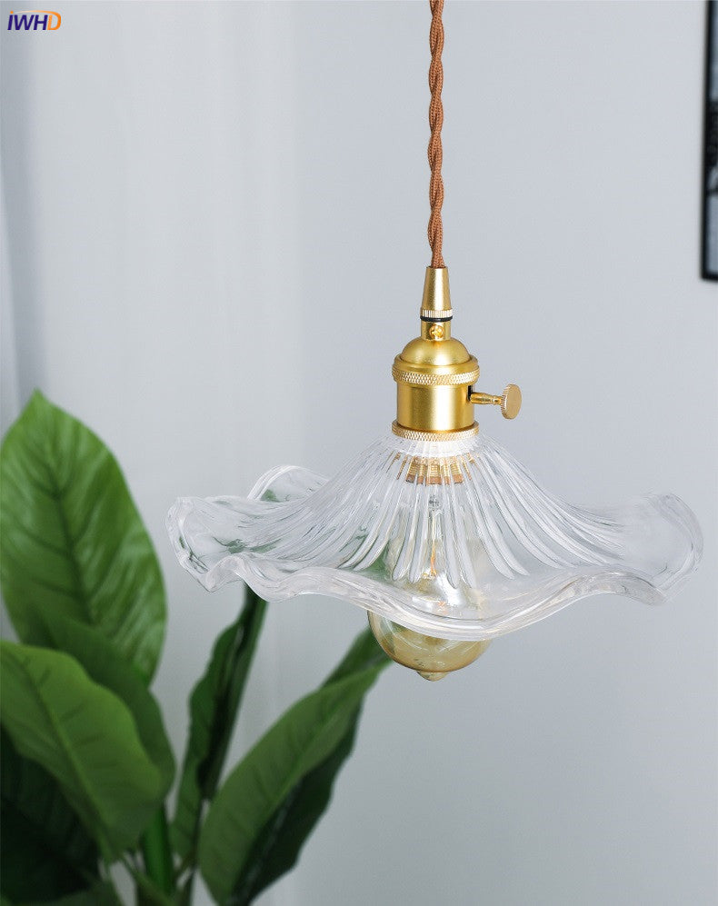 Siopsrl| NORDIC DESIGN LED HANGING LAMP | COLOURED GLASS & COPPER LIGHTING FOR BEDROOM, LIVING ROOM & BAR