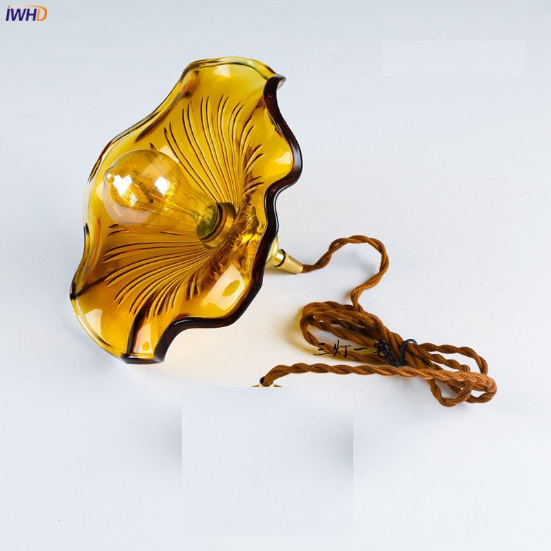 Siopsrl| NORDIC DESIGN LED HANGING LAMP | COLOURED GLASS & COPPER LIGHTING FOR BEDROOM, LIVING ROOM & BAR