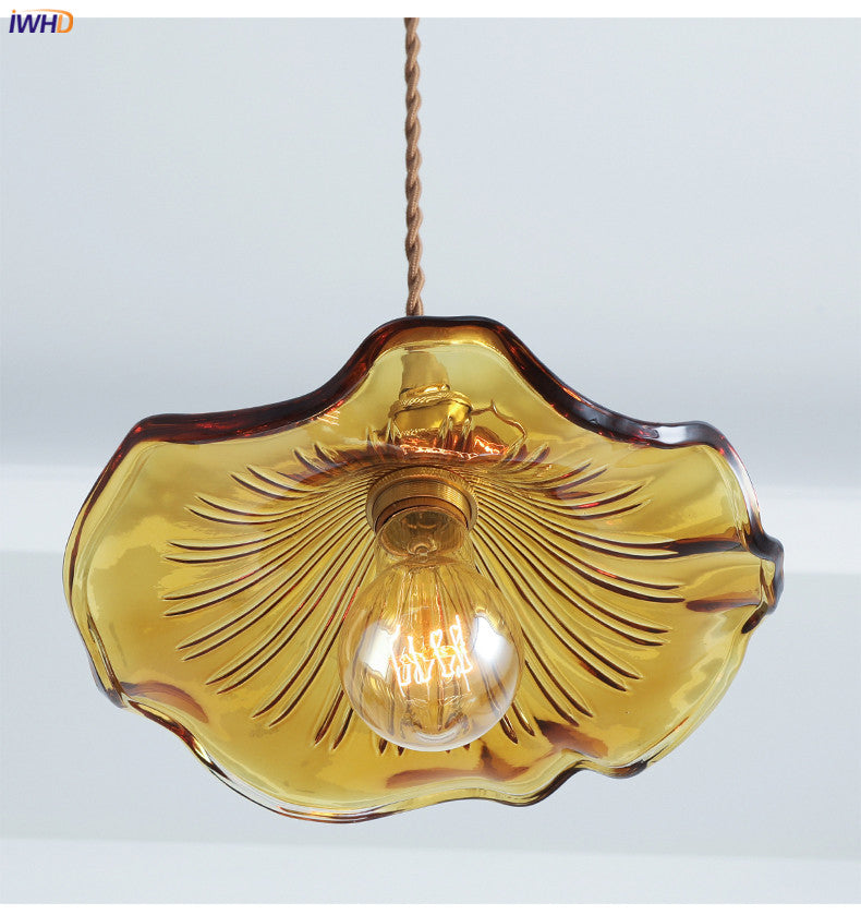 Siopsrl| NORDIC DESIGN LED HANGING LAMP | COLOURED GLASS & COPPER LIGHTING FOR BEDROOM, LIVING ROOM & BAR