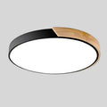 Siopsrl| Nordic Wood LED Ceiling Light – Macaron Design, 23–30cm