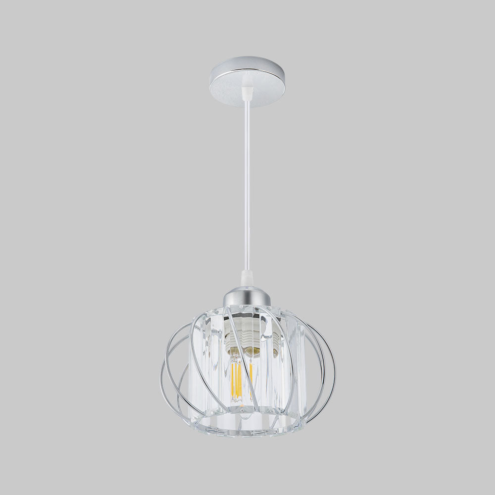 Siopsrl| Pendant Light Black Glass Globe Ceiling Fixture