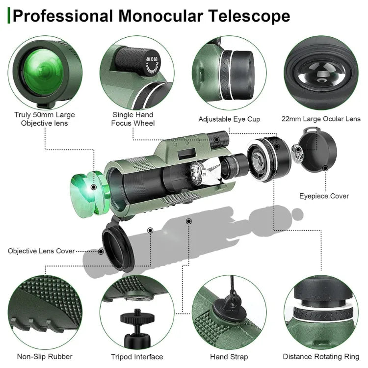 Compact 600x Ultra-Zoom Monocular