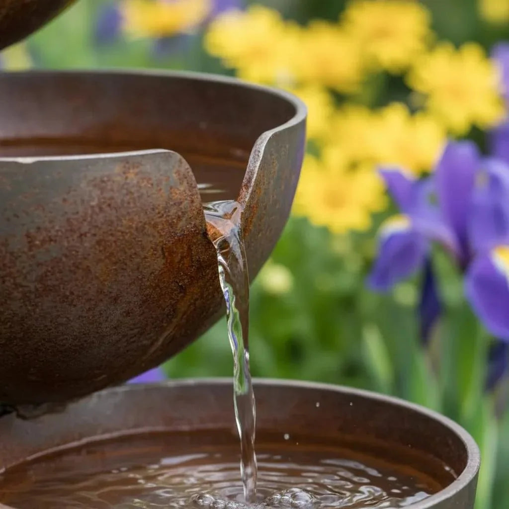 Bring Life Back To Your Garden – Peaceful Cascading Rain Catcher Bird Bath For Welcoming Garden Wildlife🌿🐦