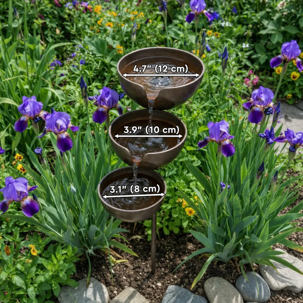 Bring Life Back To Your Garden – Peaceful Cascading Rain Catcher Bird Bath For Welcoming Garden Wildlife🌿🐦